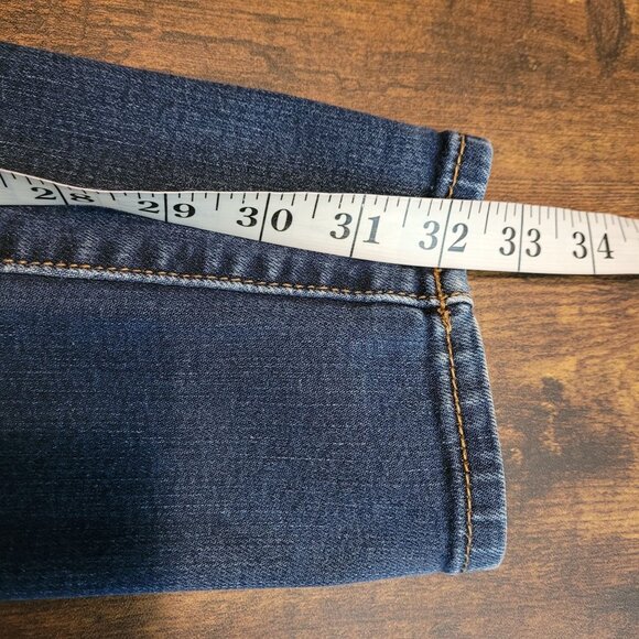American Eagle Jeans 8 XL Super Stretch Jegging Low Rise Medium Dark Wash Denim - Picture 9 of 11